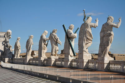 Low angle view of statue