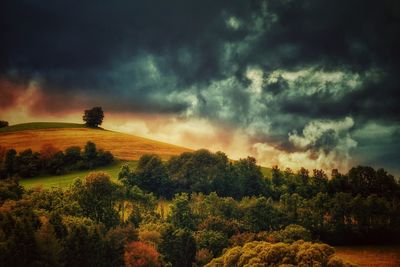 Scenic view of landscape against sky