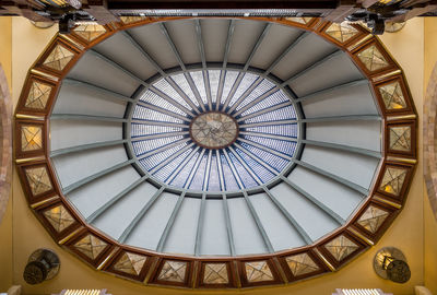 Low angle view of spiral staircase