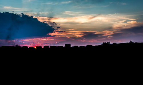 Silhouette of sky during sunset