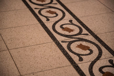 Full frame shot of tiled floor