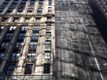 Low angle view of building under construction