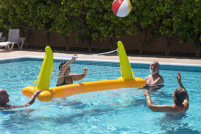 People in swimming pool