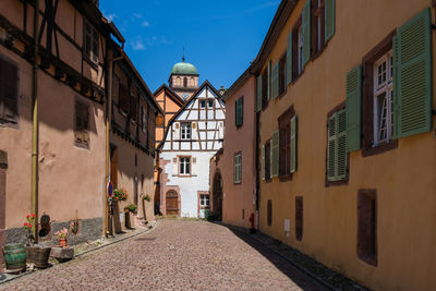 Street amidst buildings in town