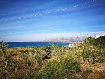 Scenic view of tyrrhenian sea