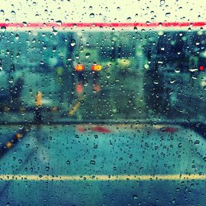 Rain drops on glass window