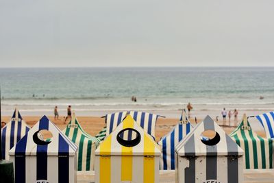 Panoramic view of beach against sky