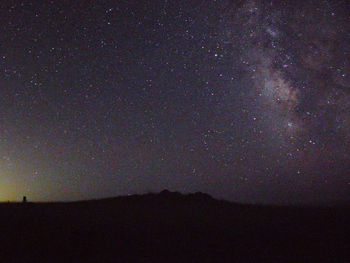 Low angle view of sky at night