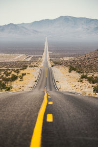 Road passing through a desert