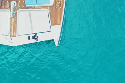 High angle view of swimming pool