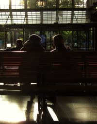 Woman sitting on bench