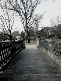 Footbridge over river