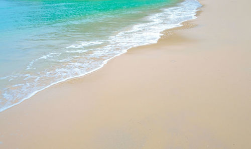 High angle view of beach