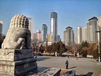 Modern buildings in city