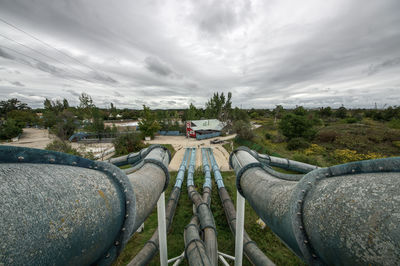 Panoramic shot of water against sky