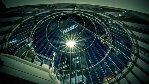 Low angle view of modern ceiling