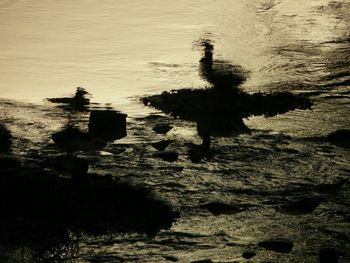 View of sea at sunset