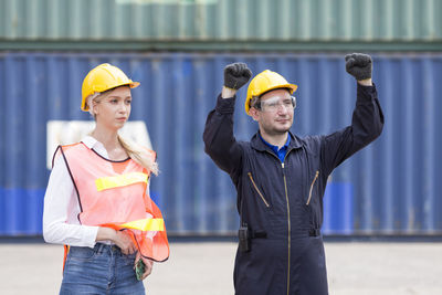 Young man working