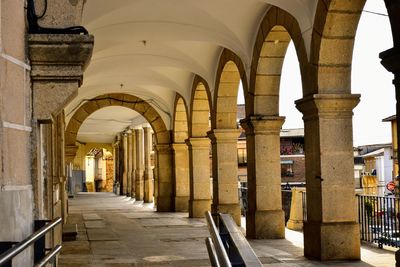 Corridor of historic building