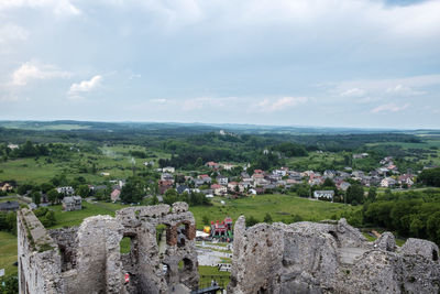 Panoramic view of castle against sky