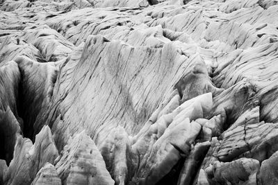 Full frame shot of frozen rock