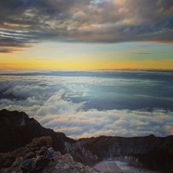 Scenic view of cloudscape during sunset