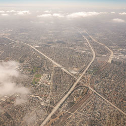 High angle view of cityscape