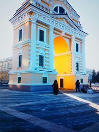 Statue in city