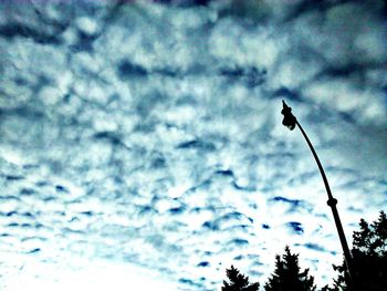 Low angle view of cloudy sky