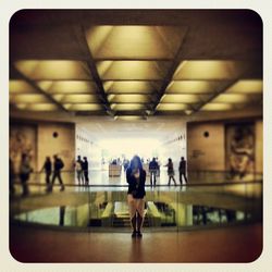 Interior of subway station