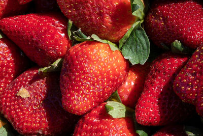 Full frame shot of strawberries