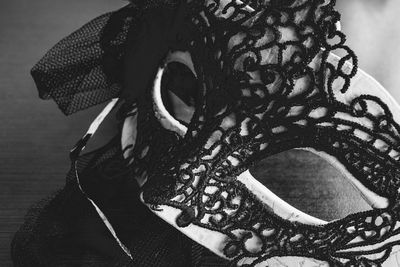Close-up portrait of mask