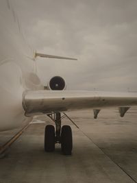 Airplane on airport runway