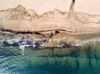 Aerial view of sea shore