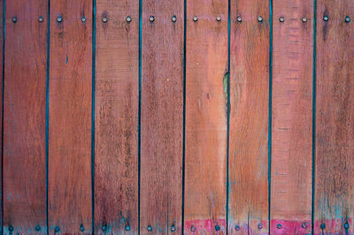 Full frame shot of wooden wall