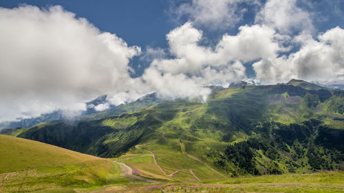 Scenic view of landscape against sky