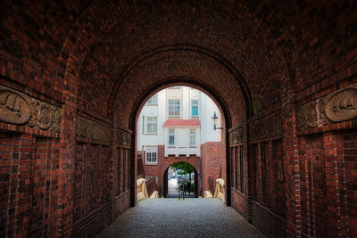 Entrance of historic building