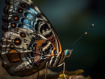 Close-up of butterfly on plant