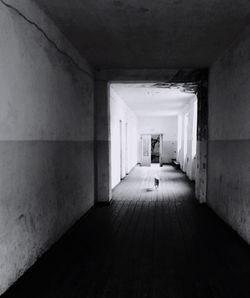 Empty corridor of building