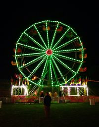 Ferris wheel at night