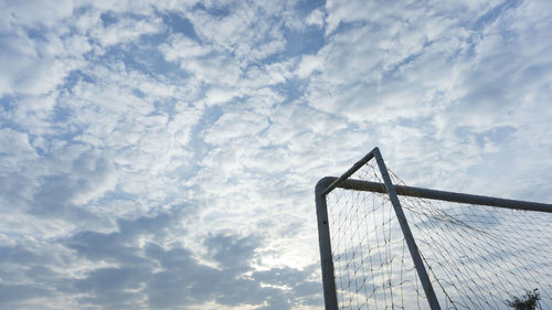 Low angle view of bridge against sky