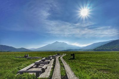 Scenic view of landscape against sky