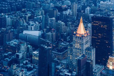 High angle view of cityscape