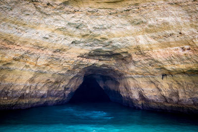 Faro sea cave view