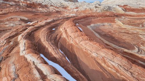 Full frame shot of rock formations