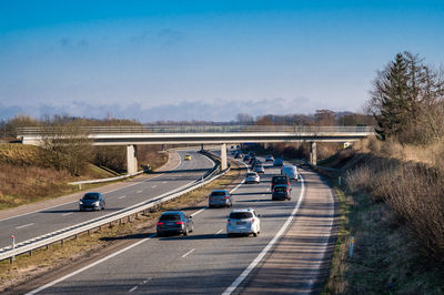 Danish highway between odense and svendborg