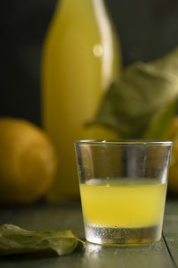 Close-up of drink on table