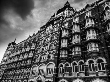 Low angle view of building against sky