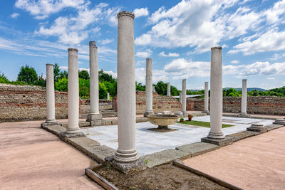 View of historical building against cloudy sky