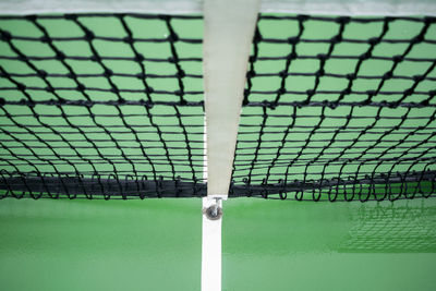 Close-up of tennis court
